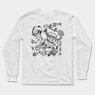 PLS Doodle Long Sleeve T-Shirt